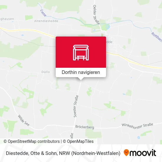 Diestedde, Otte & Sohn Karte