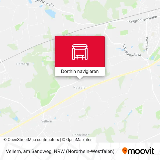 Vellern, am Sandweg Karte