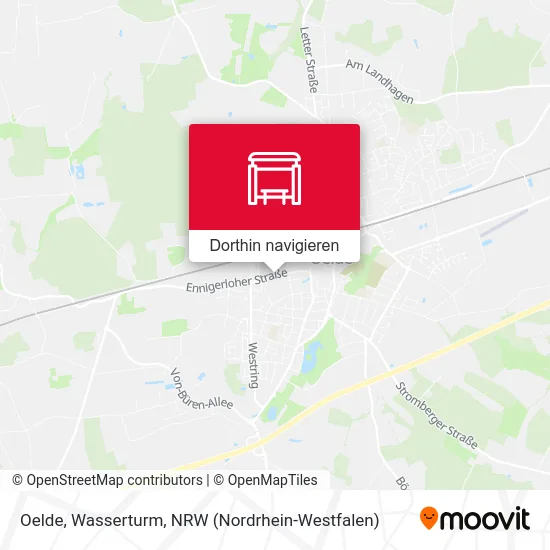 Oelde, Wasserturm Karte