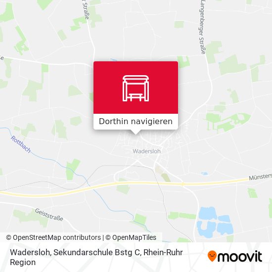 Wadersloh, Sekundarschule Bstg C Karte