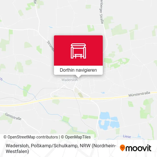 Wadersloh, Poßkamp/Schulkamp Karte