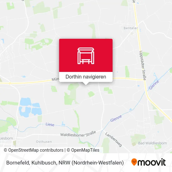 Bornefeld, Kuhlbusch Karte