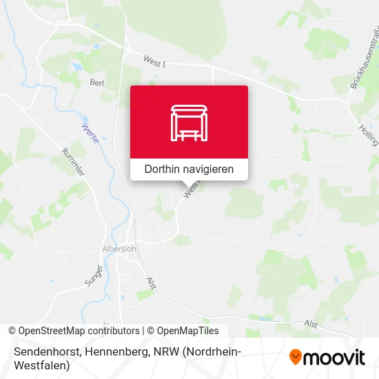 Sendenhorst, Hennenberg Karte