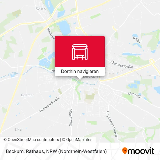 Beckum, Rathaus Karte