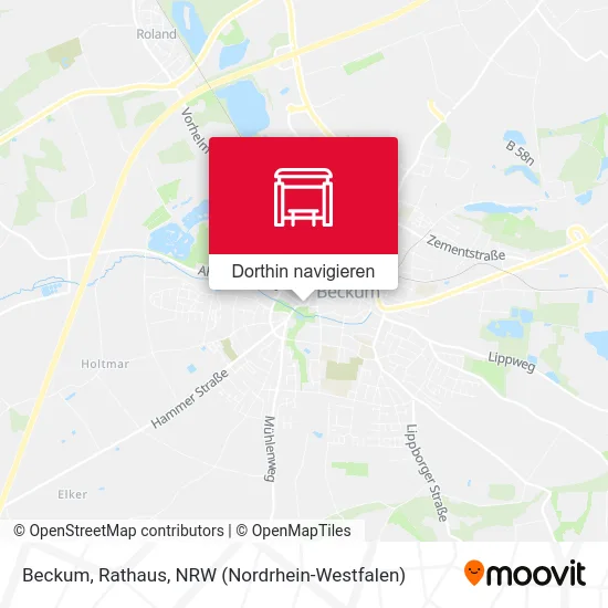 Beckum, Rathaus Karte