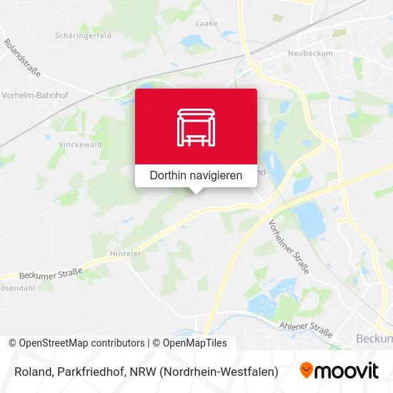 Roland, Parkfriedhof Karte