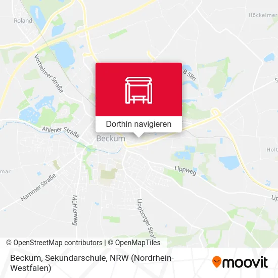 Beckum, Sekundarschule Karte