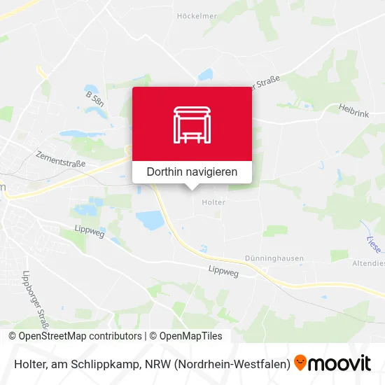 Holter, am Schlippkamp Karte