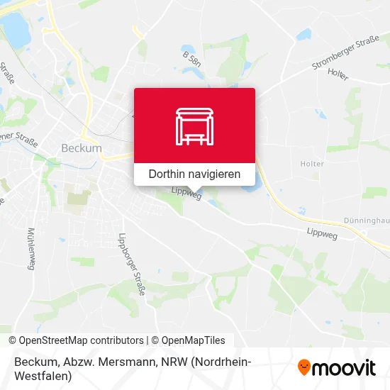 Beckum, Abzw. Mersmann Karte