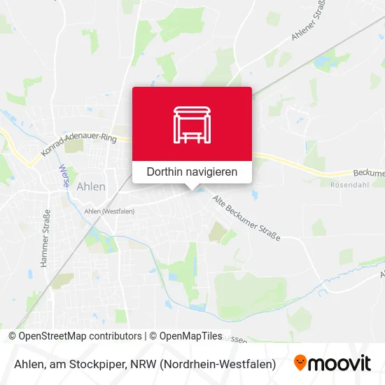 Ahlen, am Stockpiper Karte