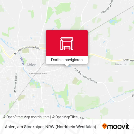 Ahlen, am Stockpiper Karte
