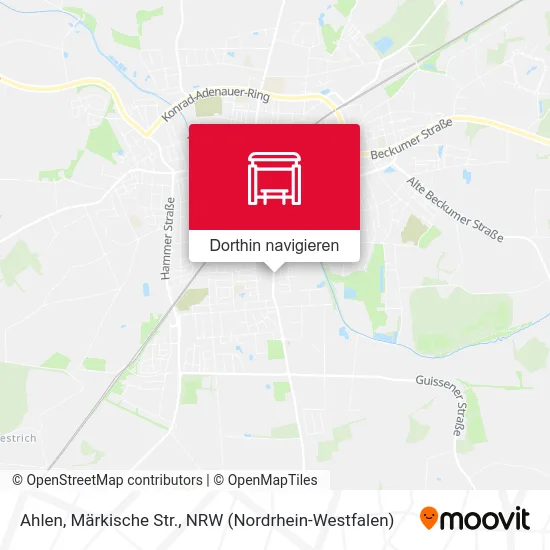 Ahlen, Märkische Str. Karte