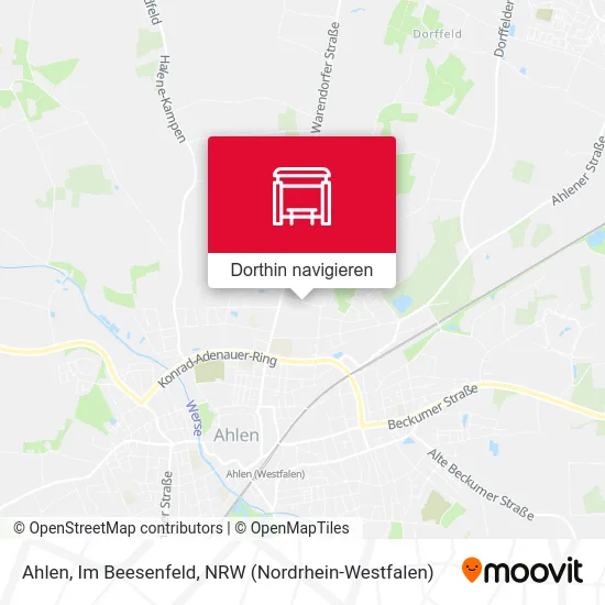 Ahlen, Im Beesenfeld Karte