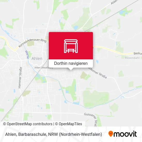 Ahlen, Barbaraschule Karte