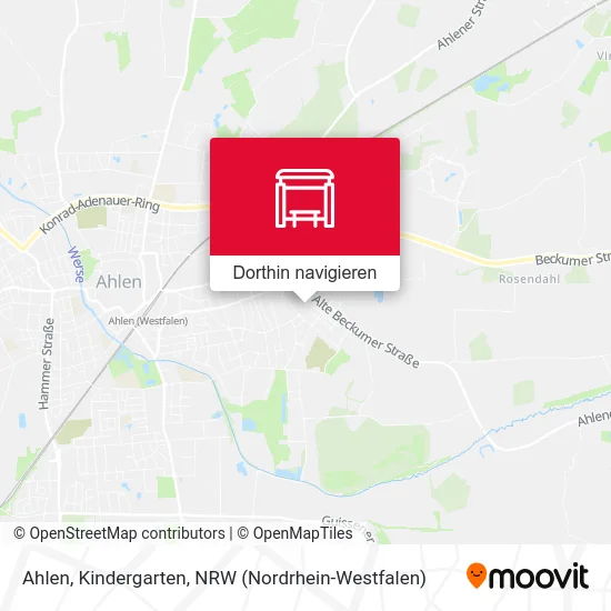 Ahlen, Kindergarten Karte