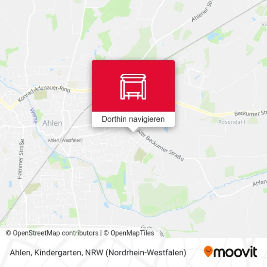 Ahlen, Kindergarten Karte