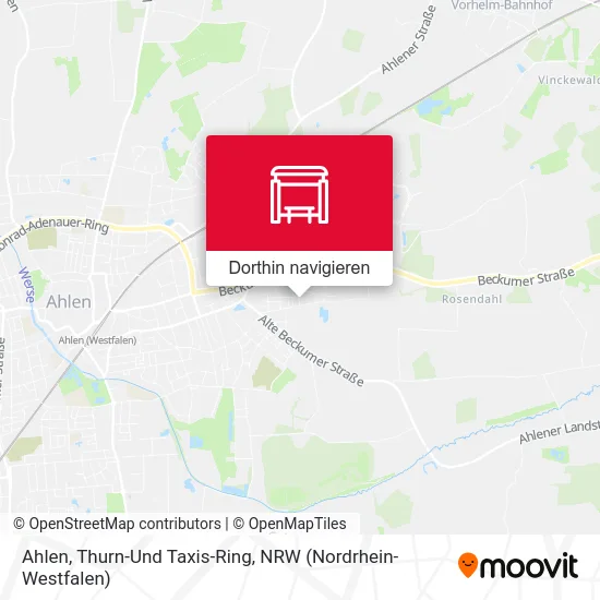 Ahlen, Thurn-Und Taxis-Ring Karte
