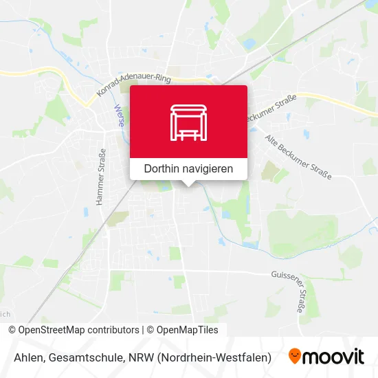 Ahlen, Gesamtschule Karte