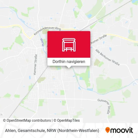 Ahlen, Gesamtschule Karte