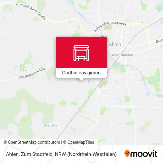 Ahlen, Zum Stadtfeld Karte