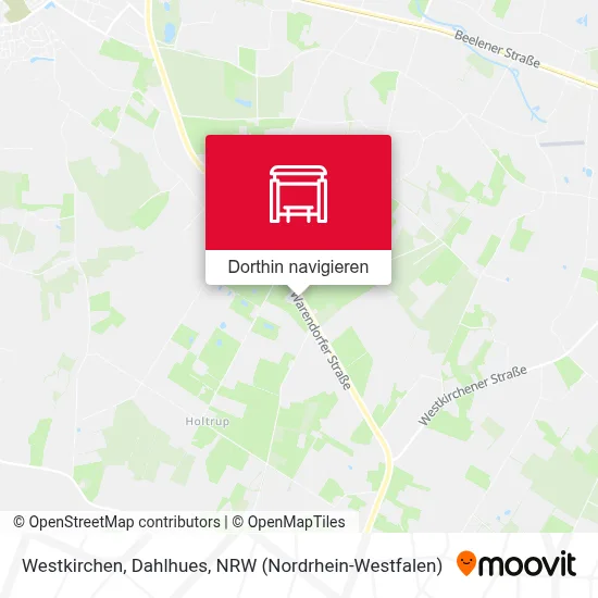 Westkirchen, Dahlhues Karte