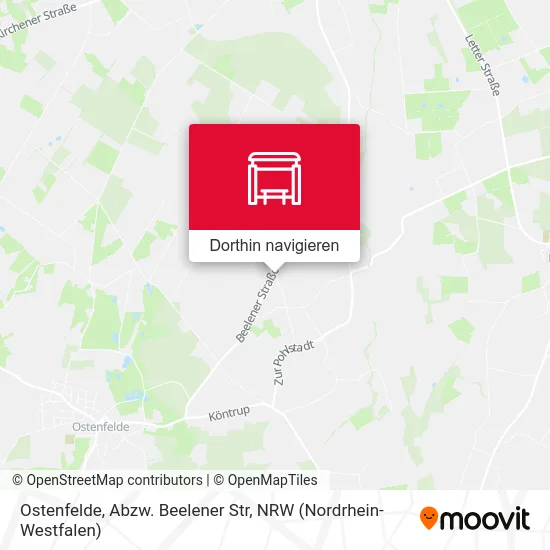 Ostenfelde, Abzw. Beelener Str Karte