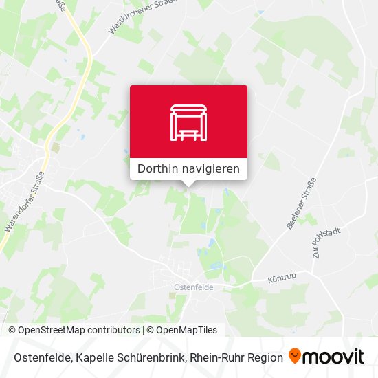 Ostenfelde, Kapelle Schürenbrink Karte