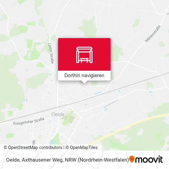 Oelde, Axthausener Weg Karte