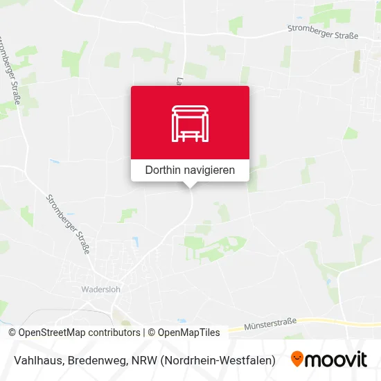 Vahlhaus, Bredenweg Karte