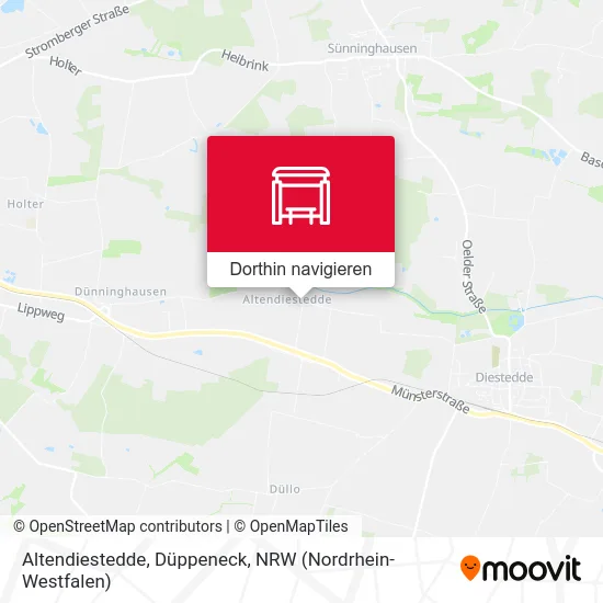 Altendiestedde, Düppeneck Karte