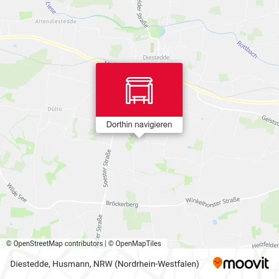 Diestedde, Husmann Karte