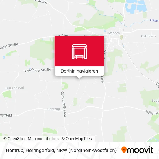 Hentrup, Herringerfeld Karte