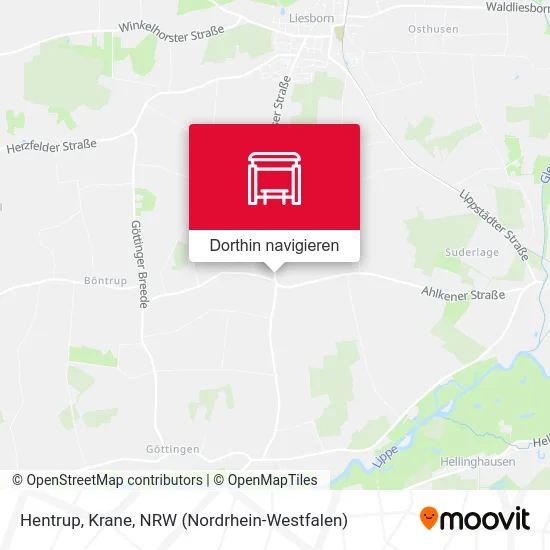 Hentrup, Krane Karte