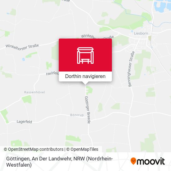 Göttingen, An Der Landwehr Karte