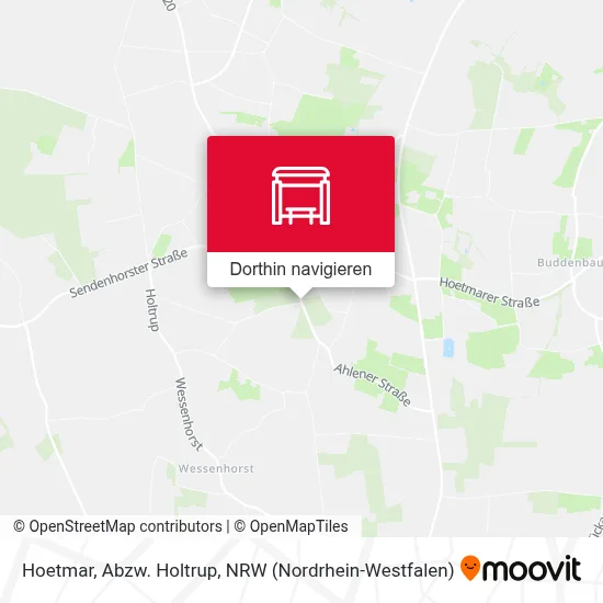 Hoetmar, Abzw. Holtrup Karte