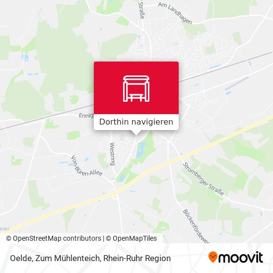Oelde, Zum Mühlenteich Karte