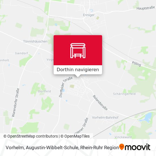 Vorhelm, Augustin-Wibbelt-Schule Karte