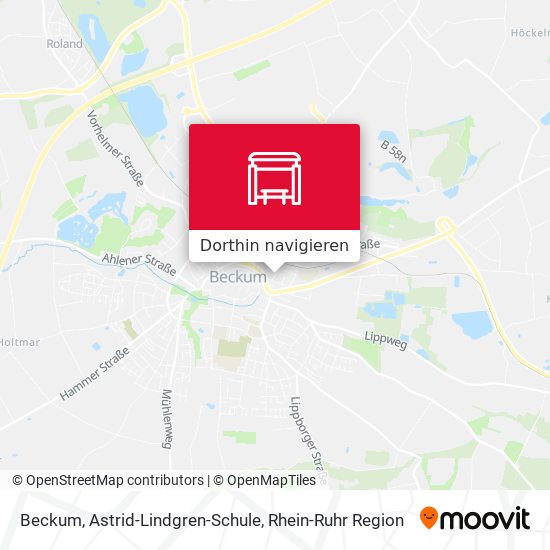 Beckum, Astrid-Lindgren-Schule Karte