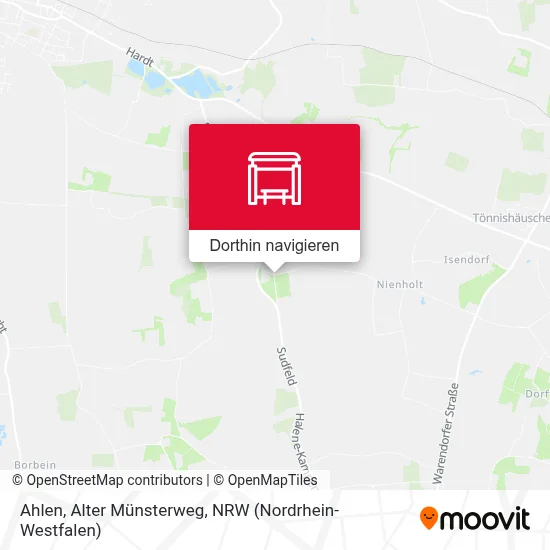 Ahlen, Alter Münsterweg Karte