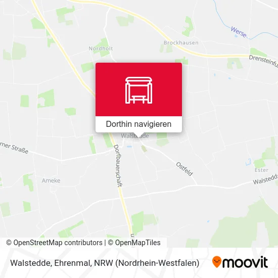 Walstedde, Ehrenmal Karte