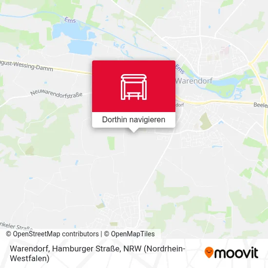 Warendorf, Hamburger Straße Karte