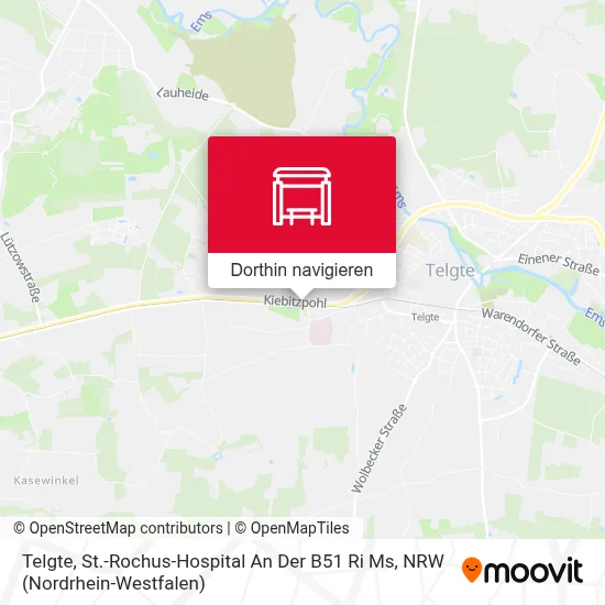 Telgte, St.-Rochus-Hospital An Der B51 Ri Ms Karte