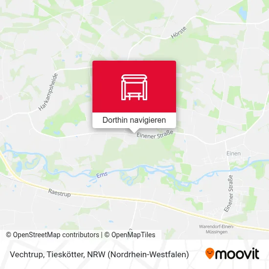 Vechtrup, Tieskötter Karte