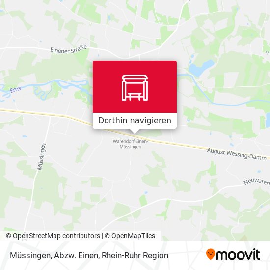 Müssingen, Abzw. Einen Karte
