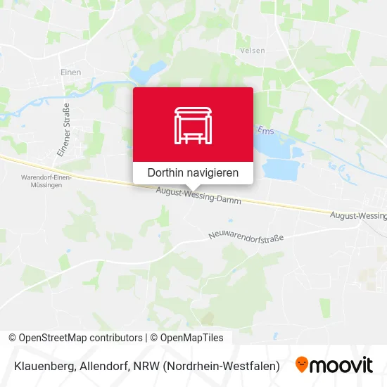 Klauenberg, Allendorf Karte