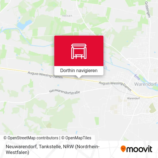 Neuwarendorf, Tankstelle Karte