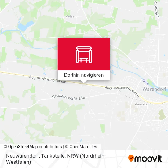 Neuwarendorf, Tankstelle Karte