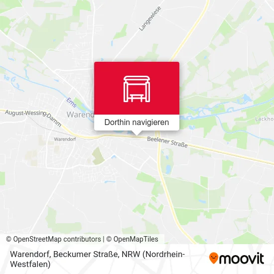 Warendorf, Beckumer Straße Karte