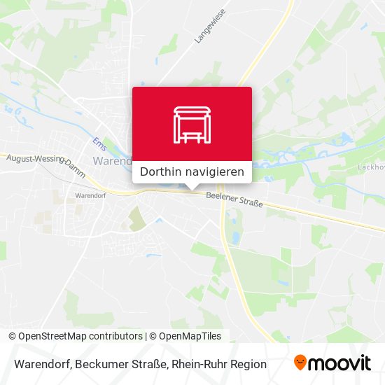 Warendorf, Beckumer Straße Karte