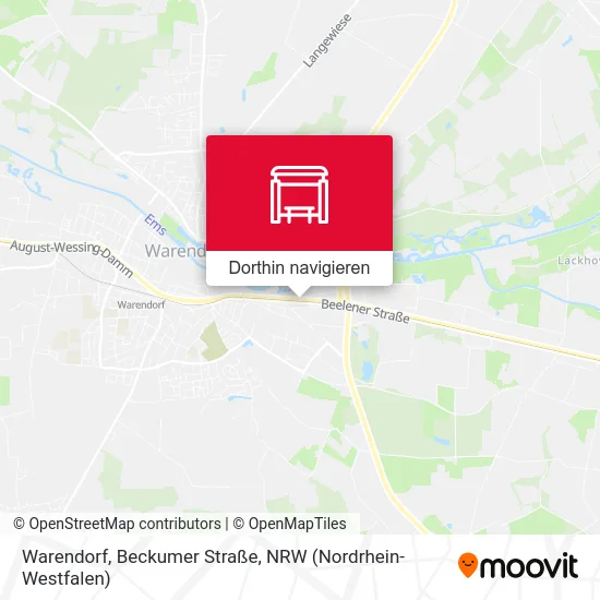 Warendorf, Beckumer Straße Karte